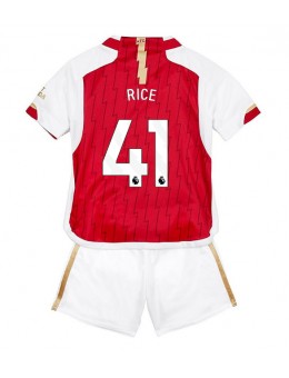 Arsenal Declan Rice #41 Replika Hemmakläder Barn 2023-24 Kortärmad (+ byxor)